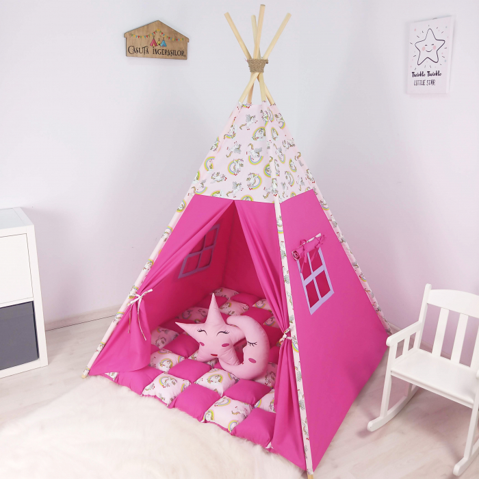 Cort teepee de joaca unicorni [1]
