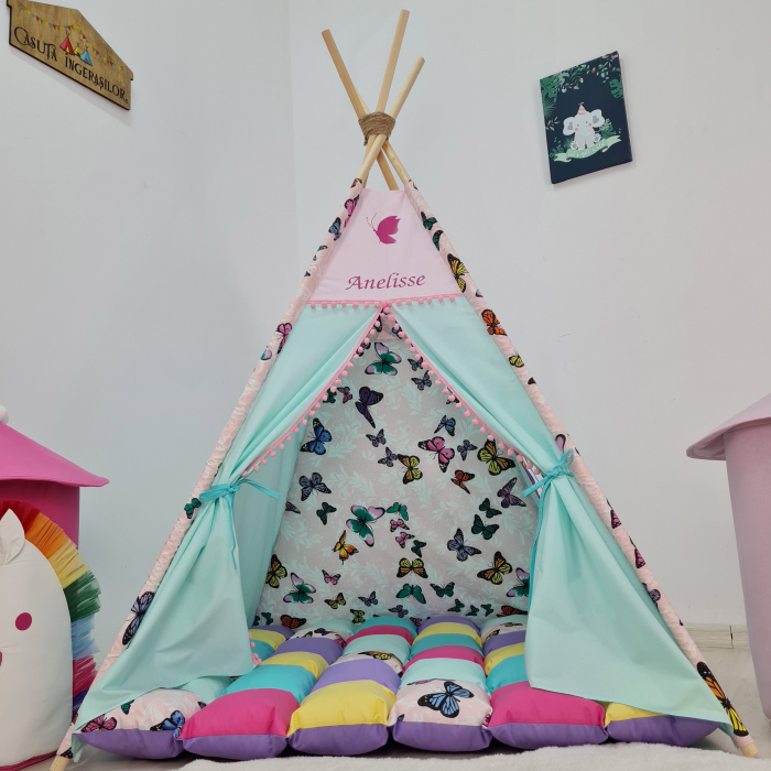 Cort teepee de joaca valsul fluturilor [5]