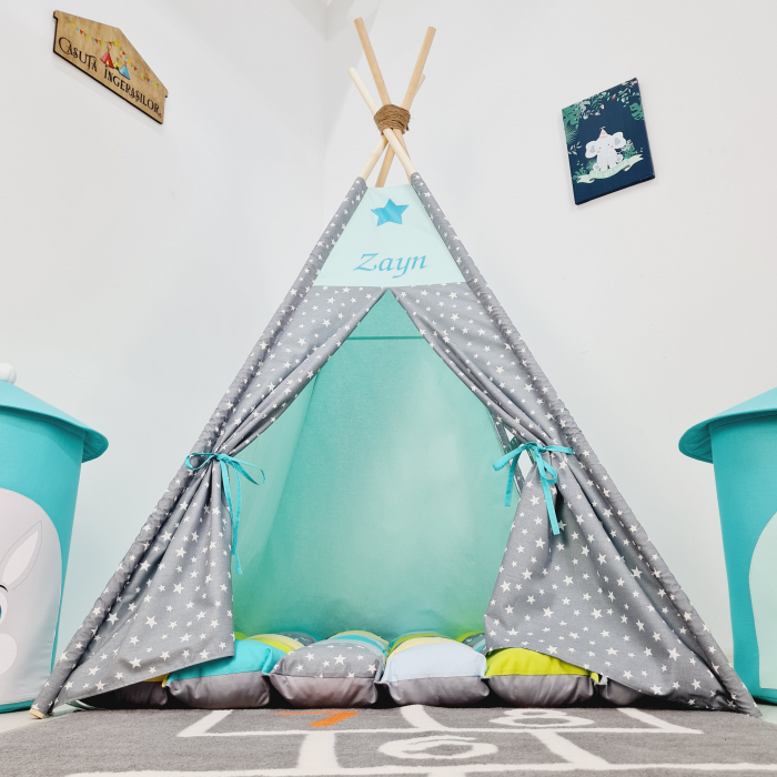 Cort teepee de joaca Milky Stars - Zayn [2]