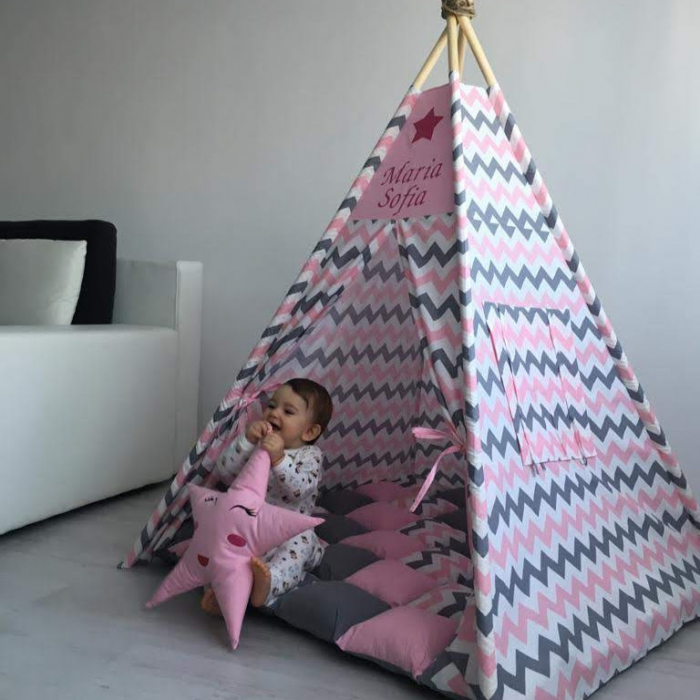 Cort teepee de joaca zig-zag [5]
