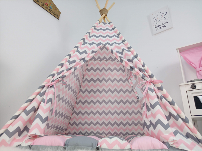 Cort teepee de joaca zig-zag [3]