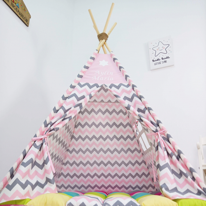 Cort teepee de joaca zig-zag [3]