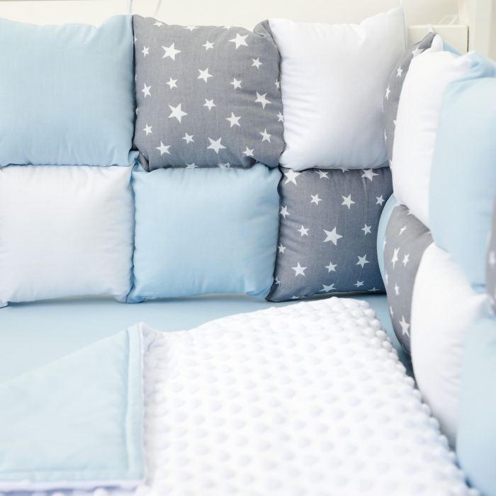 Set patut patchwork stele/gri/bleu [2]