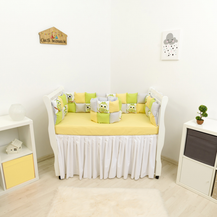 Set patut patchwork bufnite verzi [1]