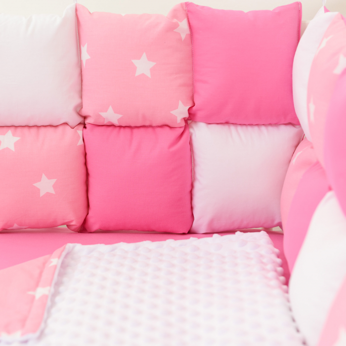 Set patut patchwork stelute roz [2]