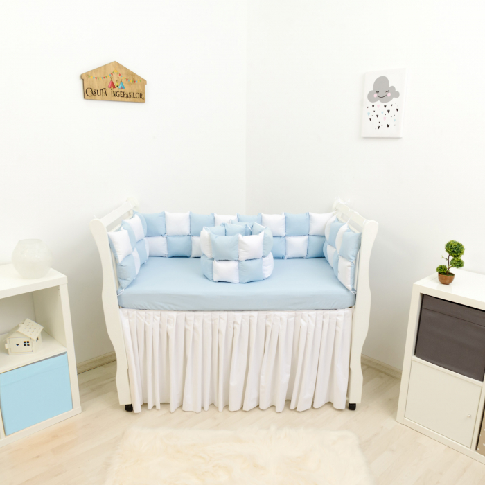 Set patut patchwork bleu/alb [1]