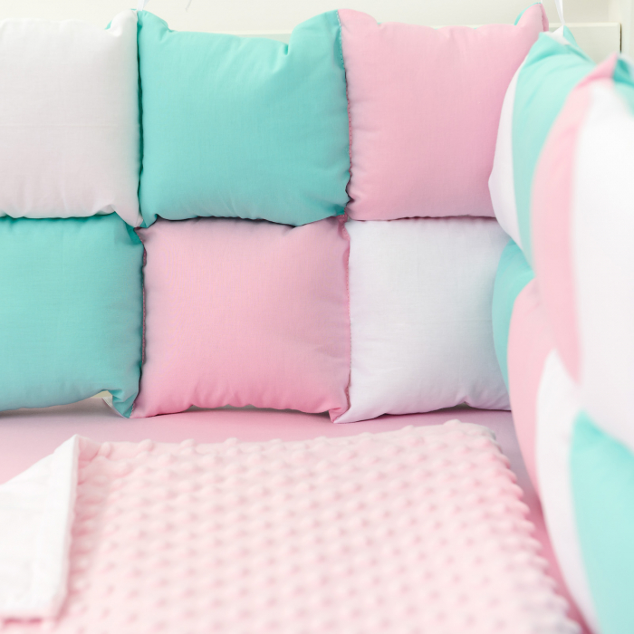 Set patut patchwork turcoaz/roz [2]