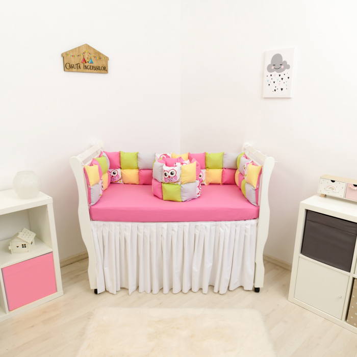 Set patut patchwork bufnite roz [1]