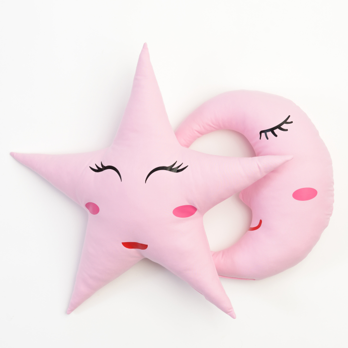 Set pernute animate luna/stea roz [1]