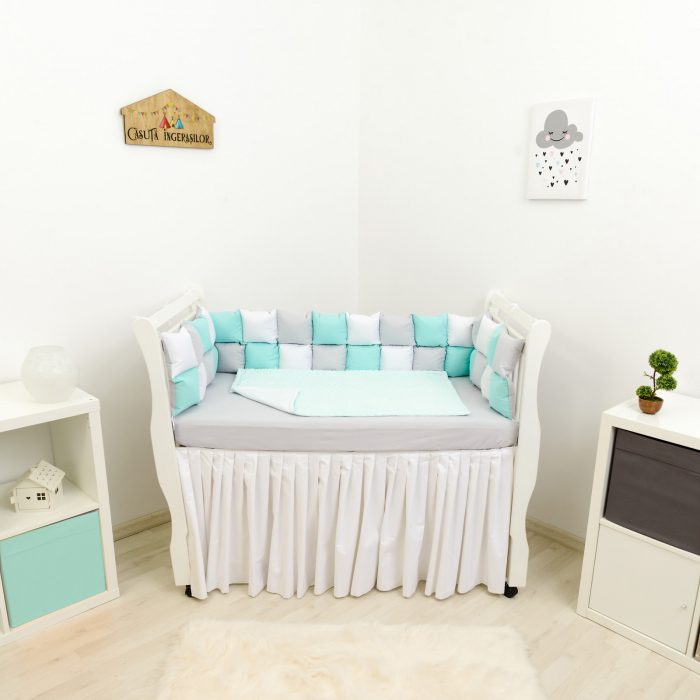 Set patut turcoaz/gri/alb [1]