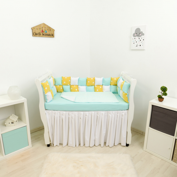 Set patut stelute galbene/turcoaz/alb [1]