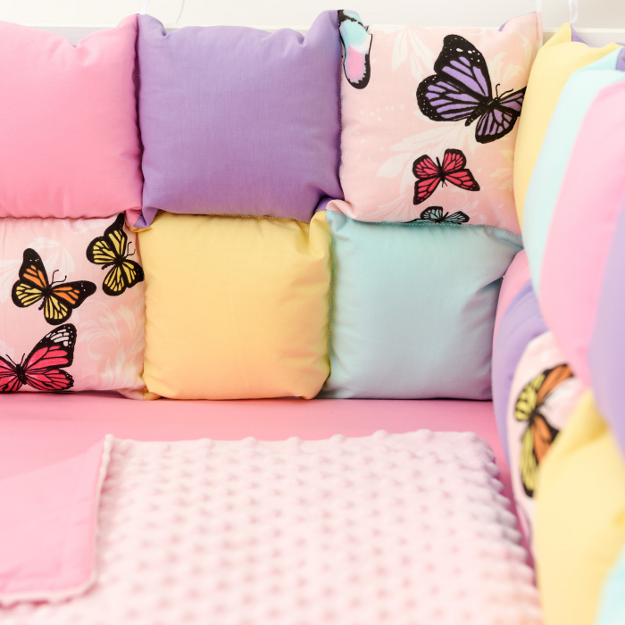 Set patut patchwork fluturi multicolori [2]