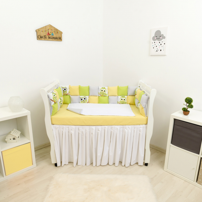 Set patut patchwork bufnite verzi [1]