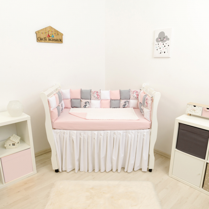 Set patut patchwork unicorni/roz prafuit [1]