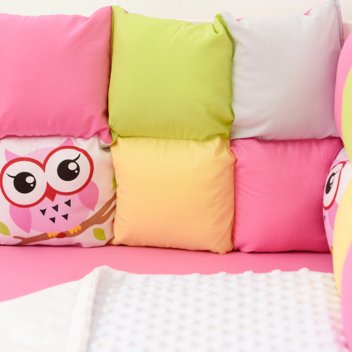 Set patut patchwork bufnite roz [2]