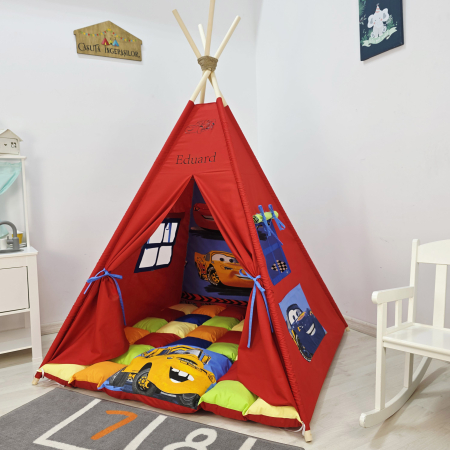 Cort de joaca teepee Cars - Fulger McQueen si prietenii [1]
