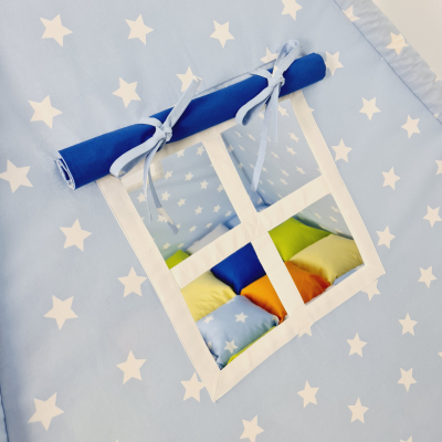 Cort teepee de joaca stele white&blue [4]