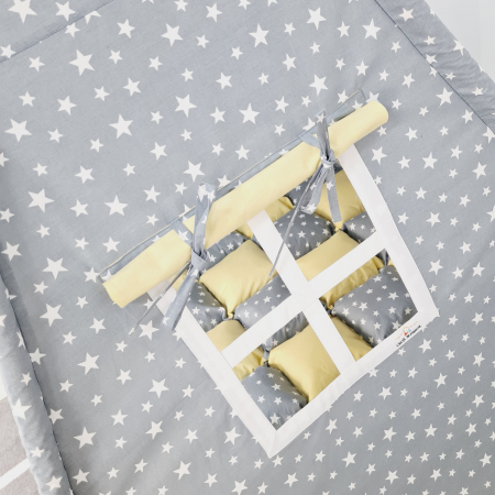 Cort de joaca teepee Milky Stars & Yellow [3]