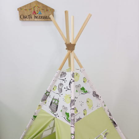 Cort teepee de joaca Bufnitele haioase [1]