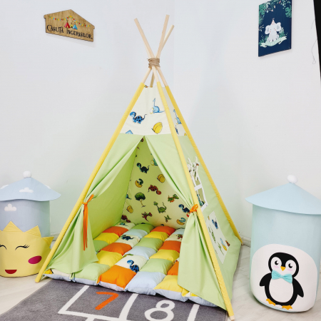 Reduceri corturi de joaca - Cort teepee de joaca Dino 3
