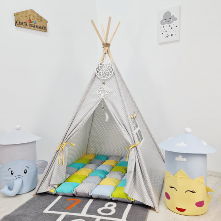 Corturi unisex - Cort teepee de joaca Dots