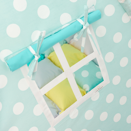 Cort teepee de joaca Dots Turquoise [4]