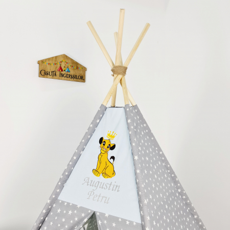 Cort teepee de joaca Simba - regele leu [1]