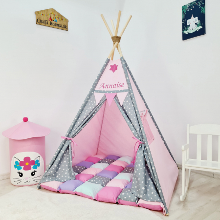 Reduceri corturi de joaca - Cort de joaca teepee Milky Stars Patrisia