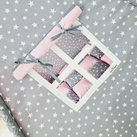 Cort teepee de joaca Milky Stars&Owl Pink [4]