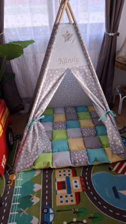 Cort teepee de joaca tematica stele [4]