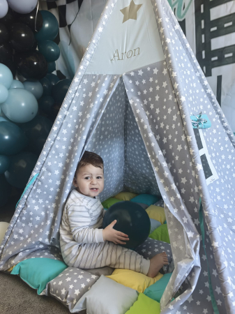 Cort teepee de joaca tematica stele [3]