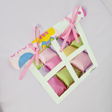 Cort teepee de joaca Minnie Mouse lila personalizat [3]