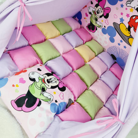 Cort teepee de joaca Minnie Mouse lila personalizat [2]