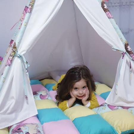 Cort teepee de joaca printesa si unicornii [3]