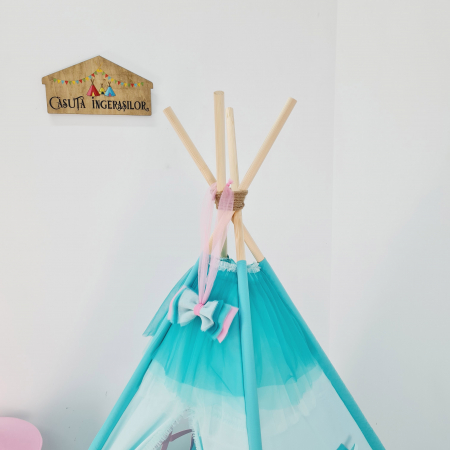 Cort teepee de joaca Regatul de gheata & Ruffle - Anna&Elsa [3]