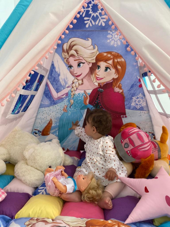 Cort teepee de joaca Regatul de gheata - Anna si Elsa [4]