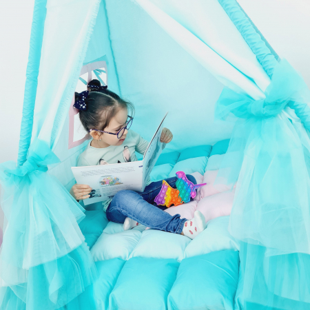 Cort teepee de joaca Regatul de gheata & Ruffle - Anna&Elsa [5]
