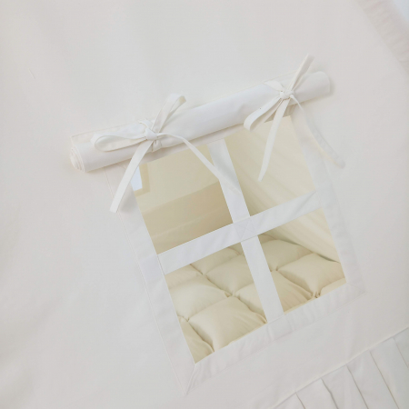 Cort teepee de joaca ruffle ivoire [2]