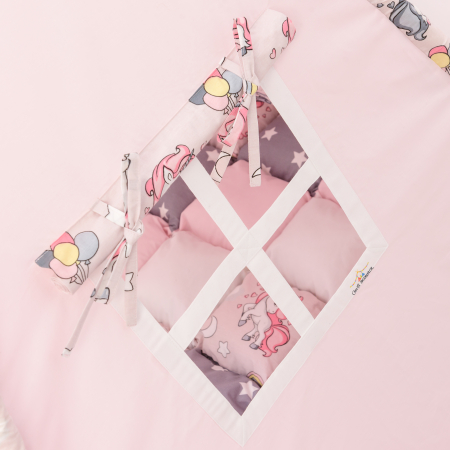 Cort teepee de joaca printesa si unicornii roz prafuit [2]