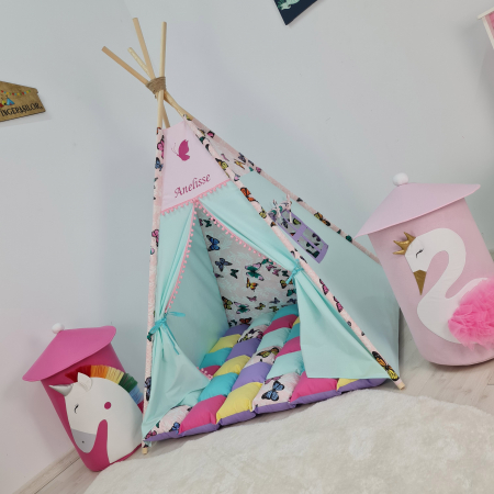 Cort teepee de joaca valsul fluturilor [5]