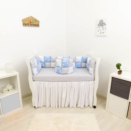 Set patut patchwork stelute/gri