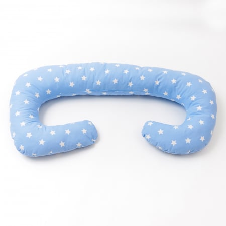 Perne gravida si de alaptare - Perna pentru gravida - C white&blue