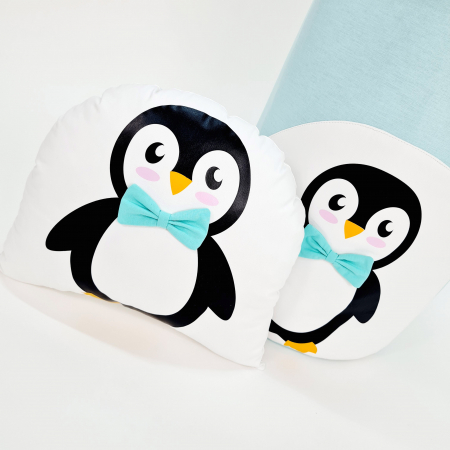 Cos jucarii Pinguin turcoaz [3]