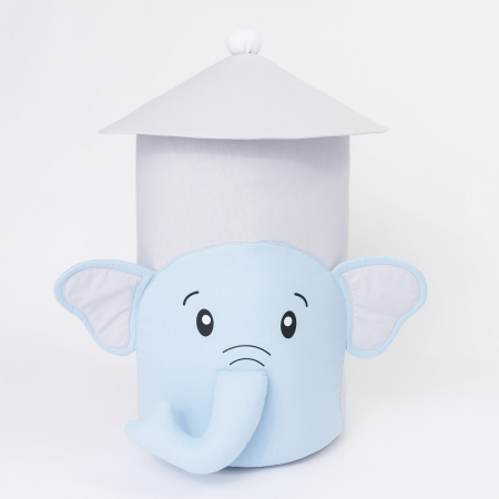 Set cos jucarii si perna animata - Elefant bleu [1]