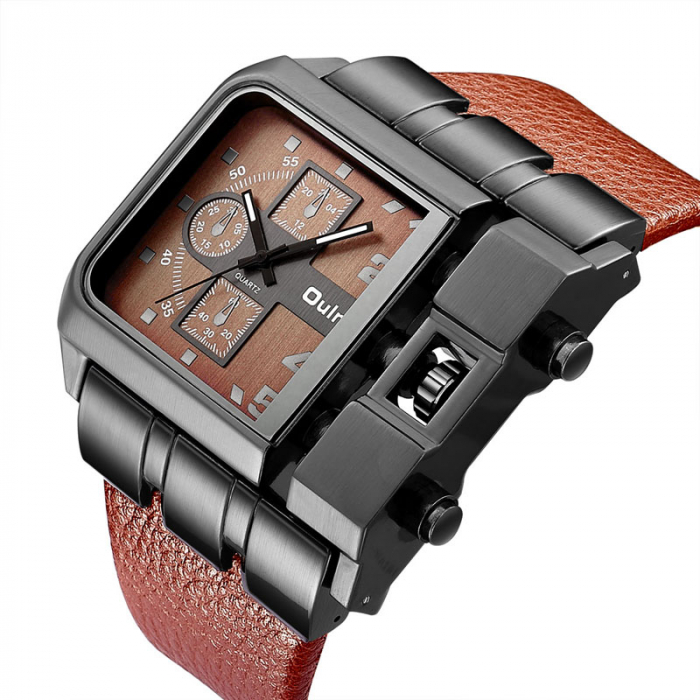 Ceas barbatesc Oulm Mecanism Quartz Analog Stil Fashion [2]