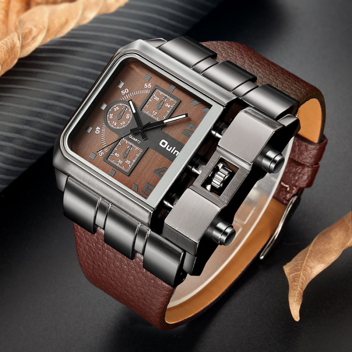 Ceas barbatesc Oulm Mecanism Quartz Analog Stil Fashion [4]