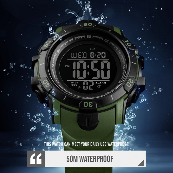 Ceas Sport Militar Digital Barbati Cronograf Alarma Cronometru [3]