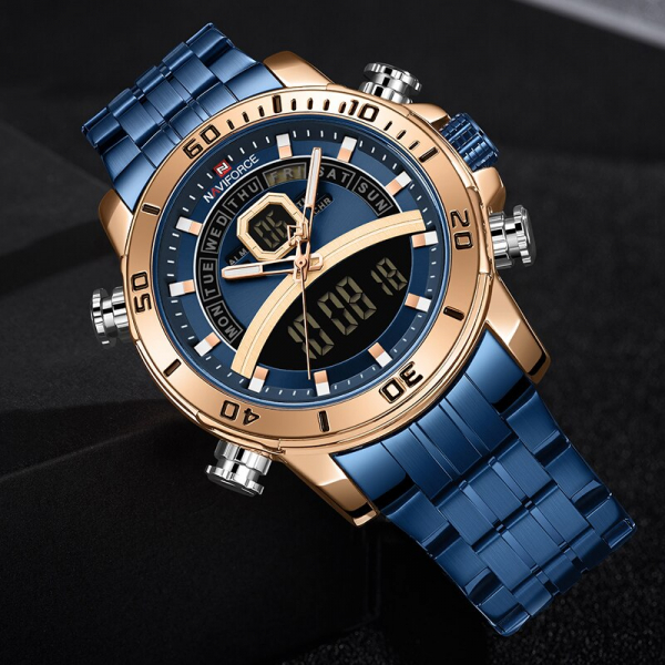 Ceas barbatesc Casual Dual Time Luxury Naviforce Cronograf Quartz Digital barbatesc Casual Dual Time Luxury Naviforce Cronograf Quartz Digital [4]