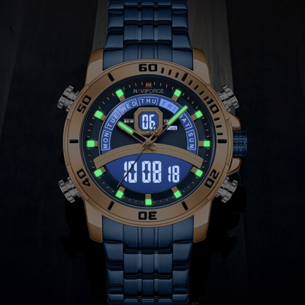 Ceas barbatesc Casual Dual Time Luxury Naviforce Cronograf Quartz Digital barbatesc Casual Dual Time Luxury Naviforce Cronograf Quartz Digital [5]