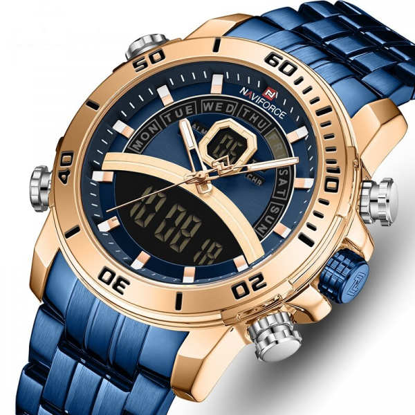 Ceas barbatesc Casual Dual Time Luxury Naviforce Cronograf Quartz Digital barbatesc Casual Dual Time Luxury Naviforce Cronograf Quartz Digital [2]